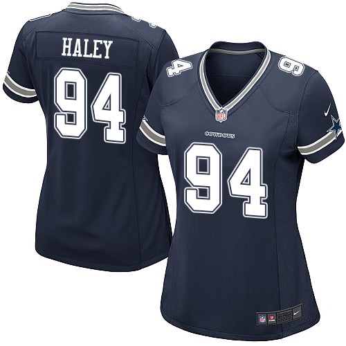 Women's Game Charles Haley Nike Jersey Navy Blue Home - #94 NFL Dallas Cowboys